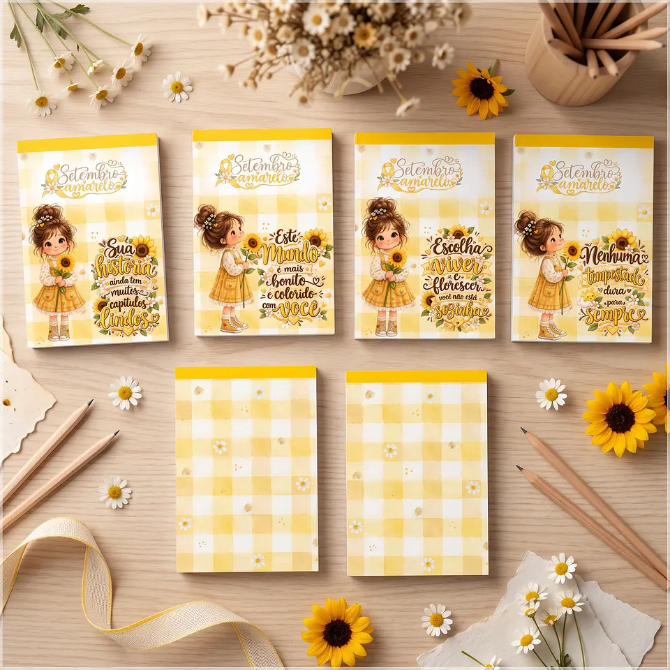 Arquivo de Corte Bloquinho Setembro Amarelo 10x7cm 10 1
