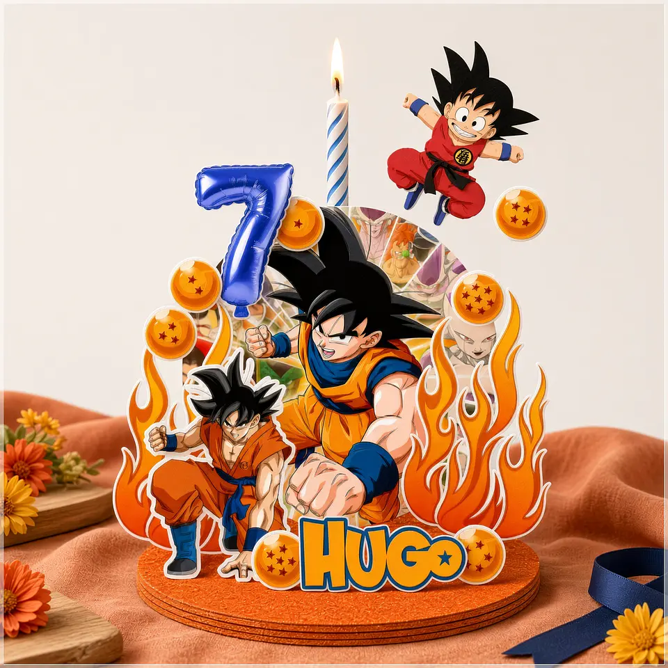 Arquivo de Corte Topo de Bolo Dragon Ball Vela Cenário 10 1
