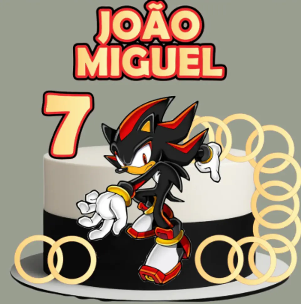 Arquivo de Corte Topo de Bolo Sonic Shadow 68 1
