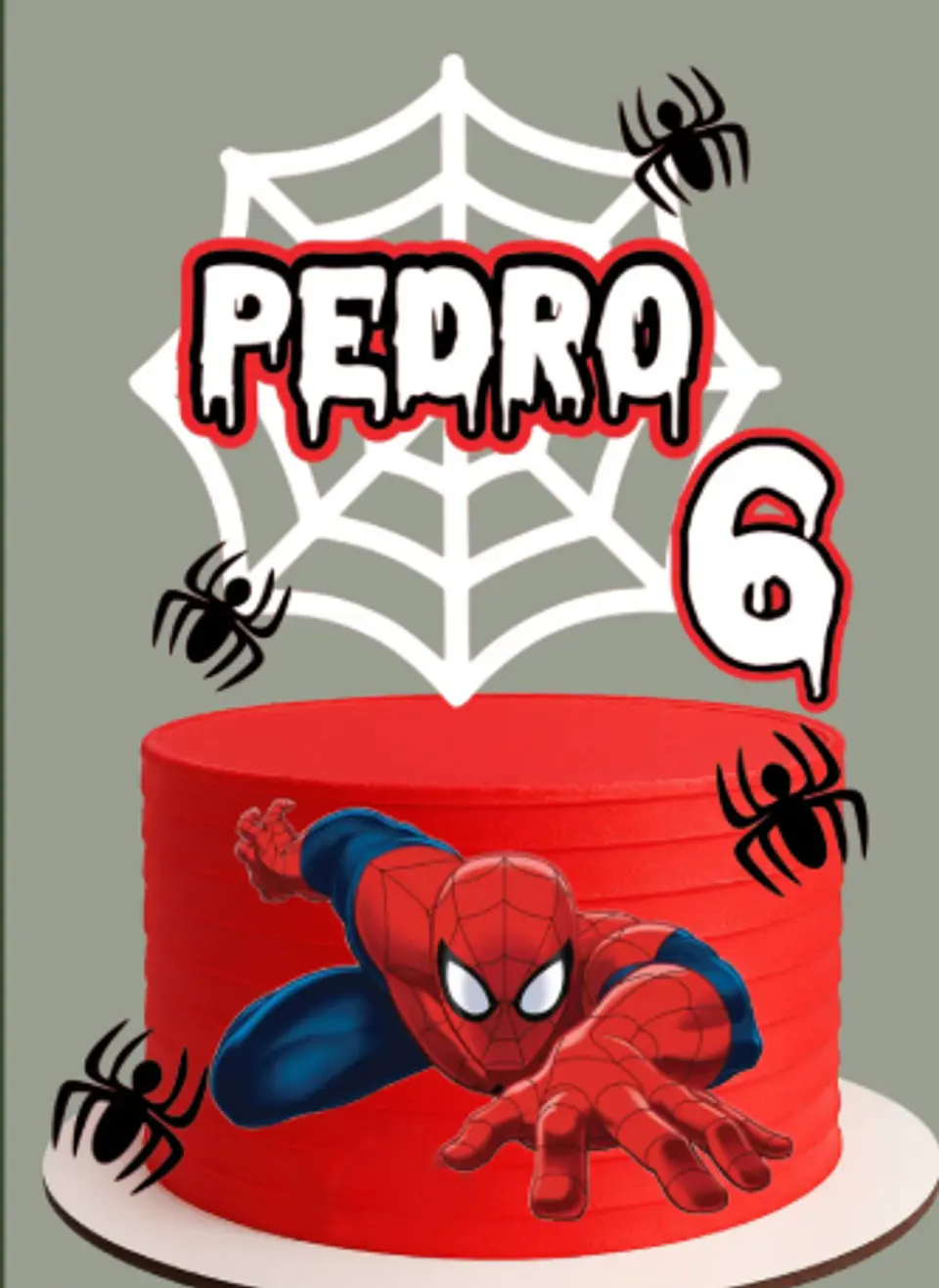 Arquivo de Corte Topo de Bolo Homem Aranha Spider Man 67 1