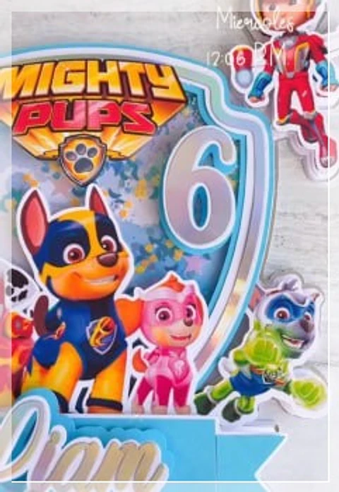 Arquivo de Corte Topo de Bolo Patrulha Canina 51