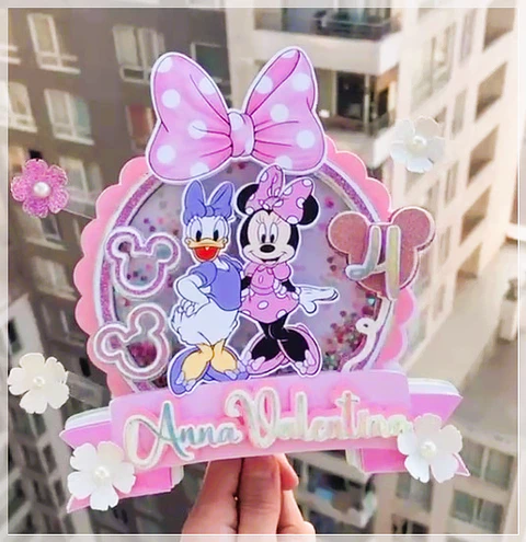 Arquivo de Corte Topo de Bolo Minnie Rosa 64