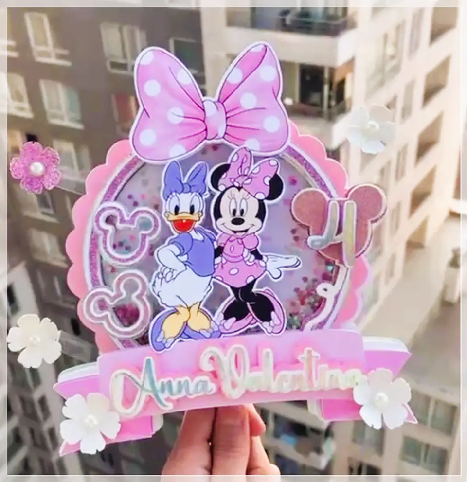 Arquivo de Corte Topo de Bolo Minnie Rosa 64 1