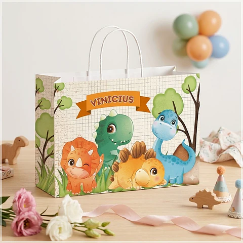 Arquivo de Corte - Sacolinha Dino Baby 2