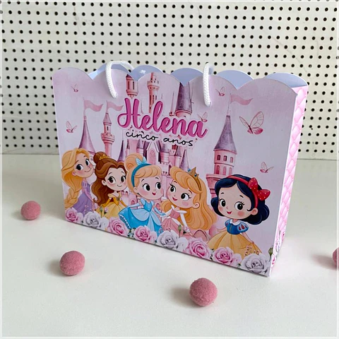 Arquivo de Corte Sacolinha Princesas Disney Cute 12