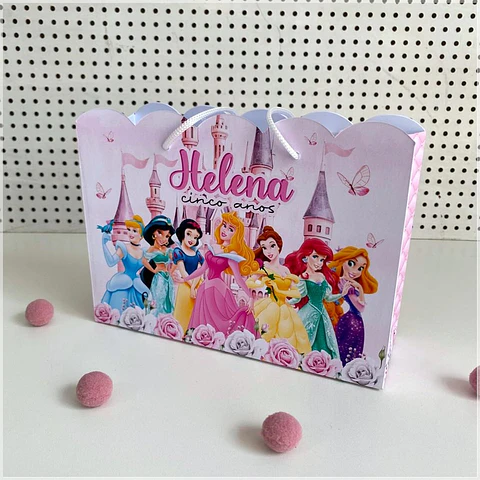 Arquivo de Corte Sacolinha Princesas Disney 11