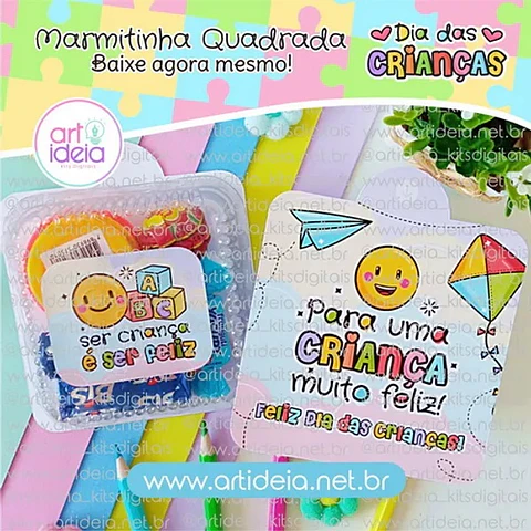 Arquivo de Corte Marmita Marmitinha Dia das Crianças 5