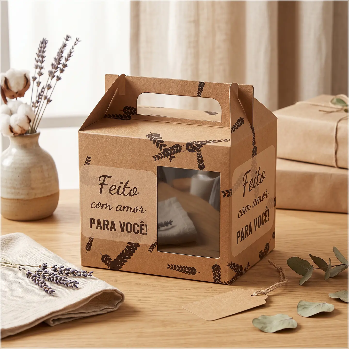 Arquivo de Corte Caixa Caneca Feito com Amor 3 1