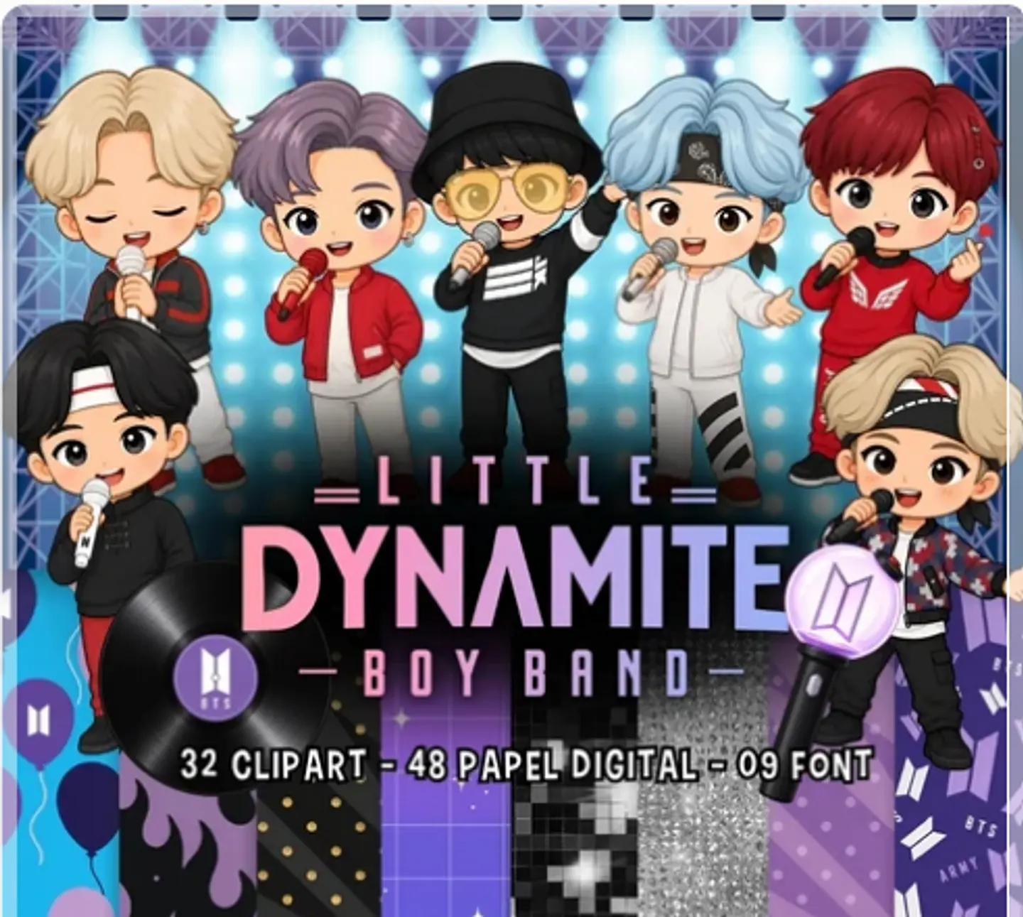 Kit Digital BTS Little Dynamite K-Pop Boyband 12 1