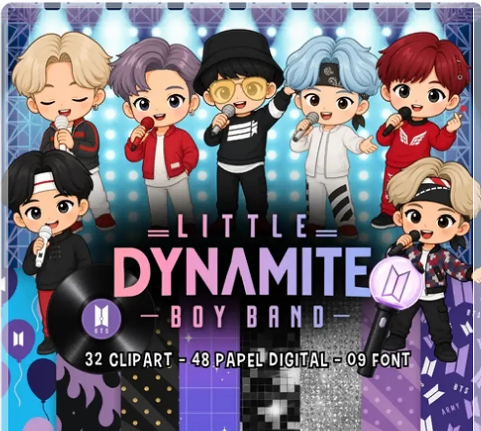 Kit Digital BTS Little Dynamite K-Pop Boyband 12 1