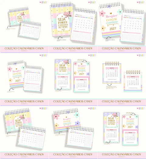 Encadernação - Calendários Candy 27