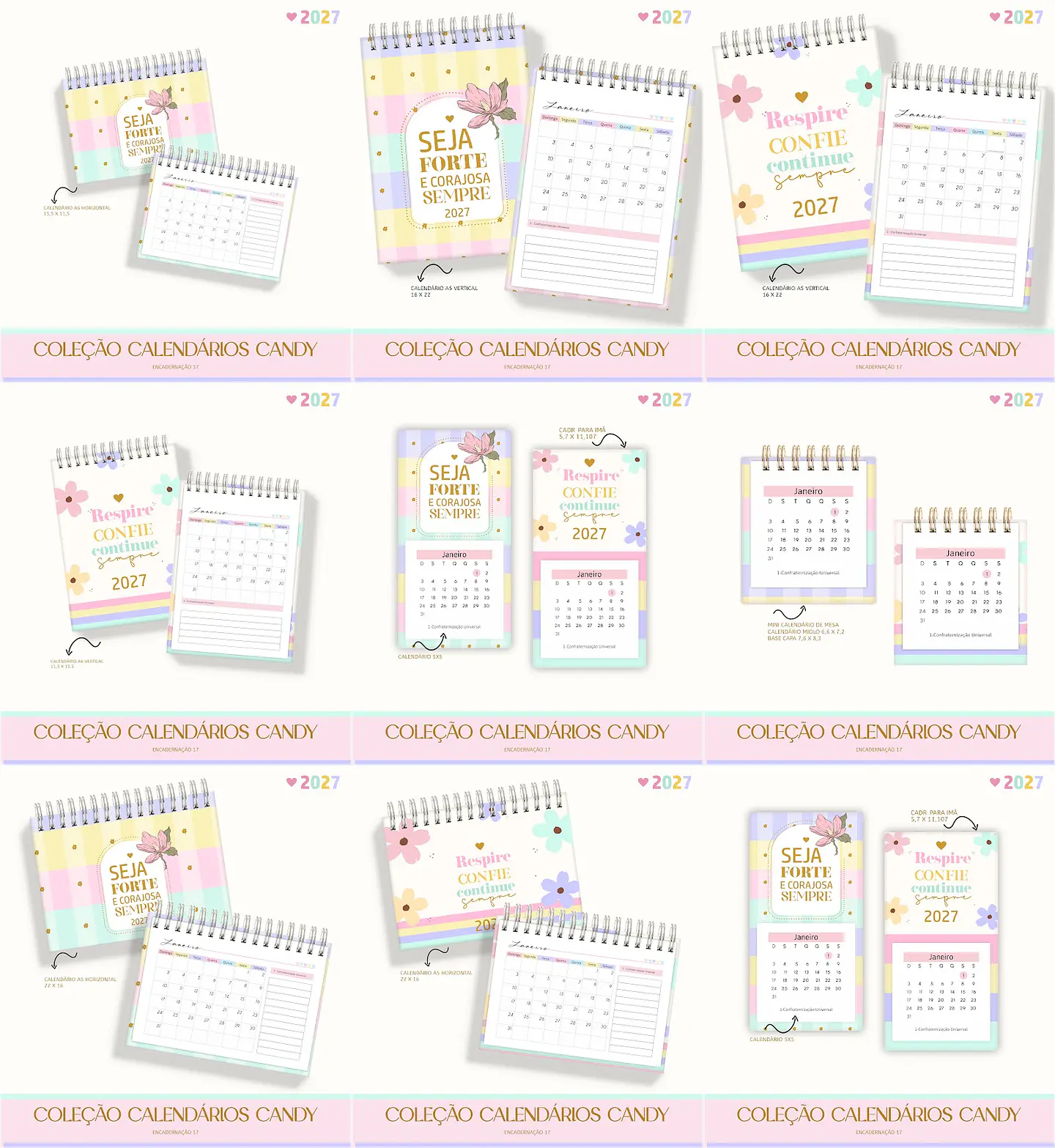 Encadernação - Calendários Candy 27 1