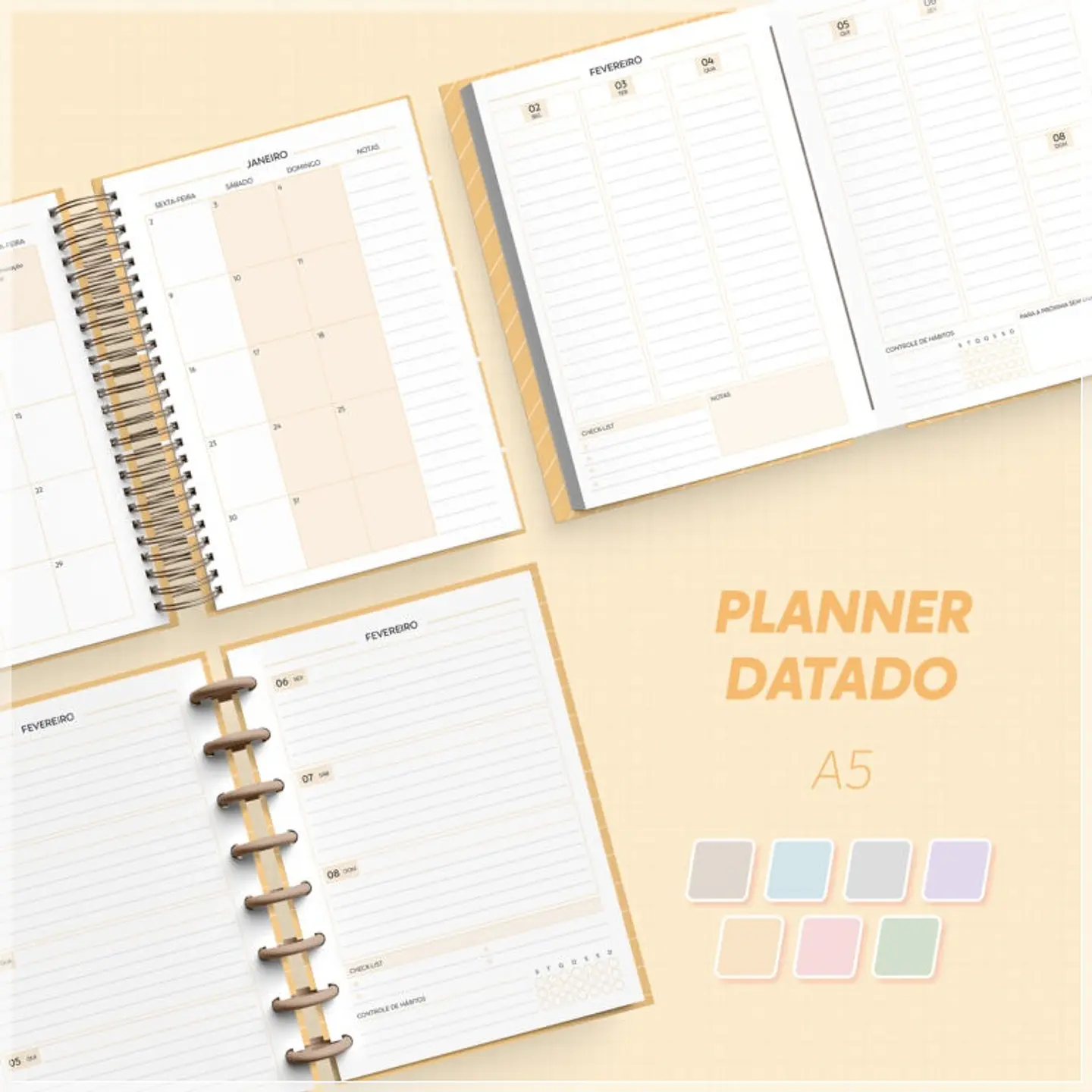 Encadernação - Planner 27 Datado A5 1