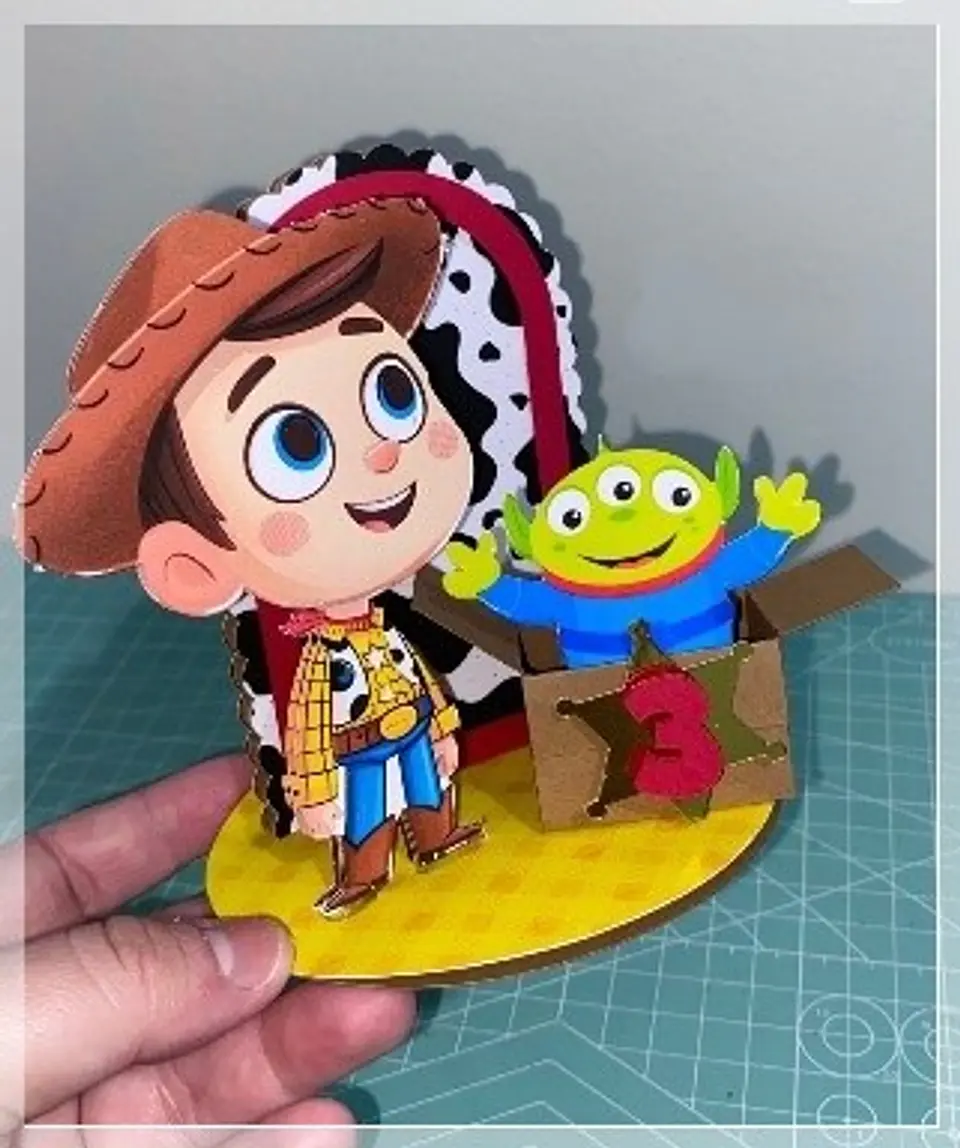 Arquivo de Corte Topo de Bolo Cenário Vela Toy Story 1 1