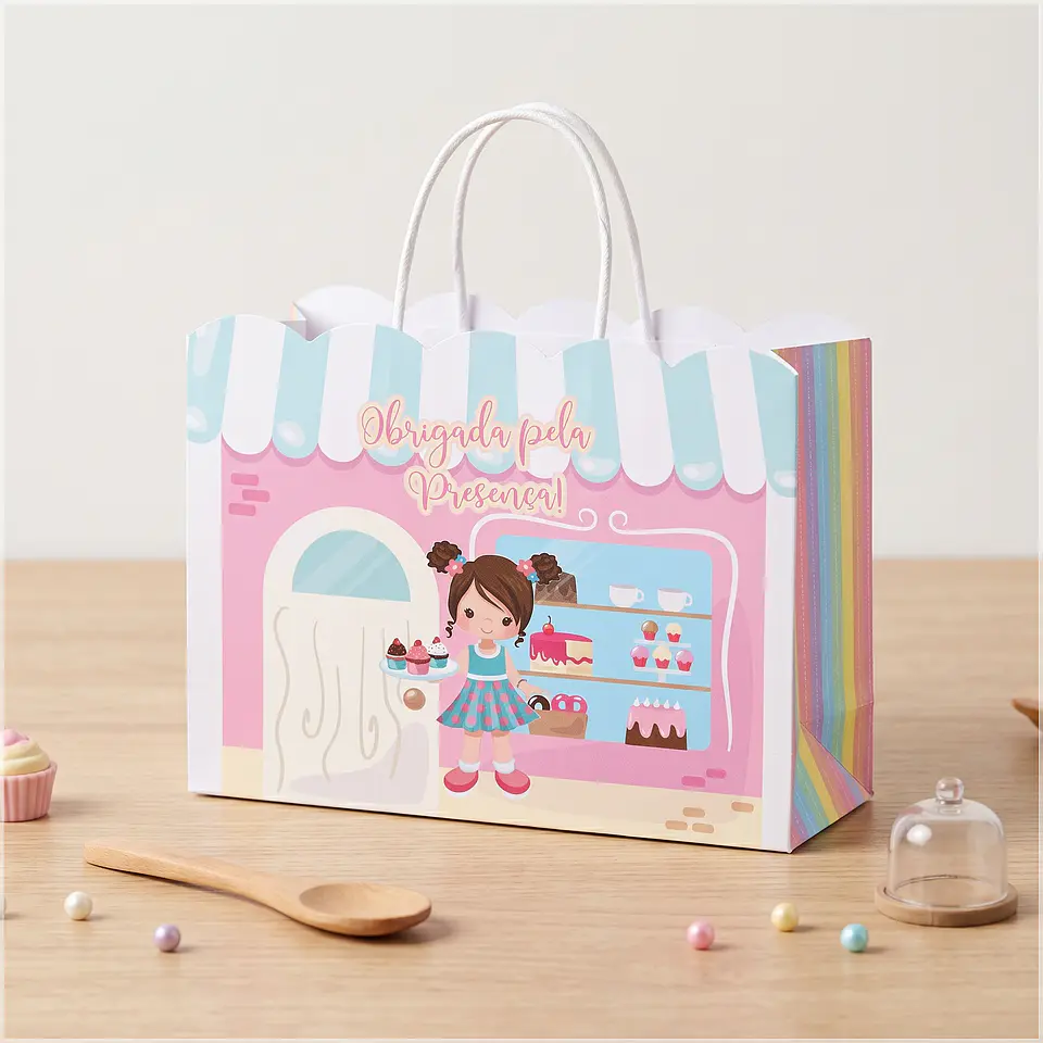 Arquivo de Corte Sacolinha Confeitaria Doceria 4 1