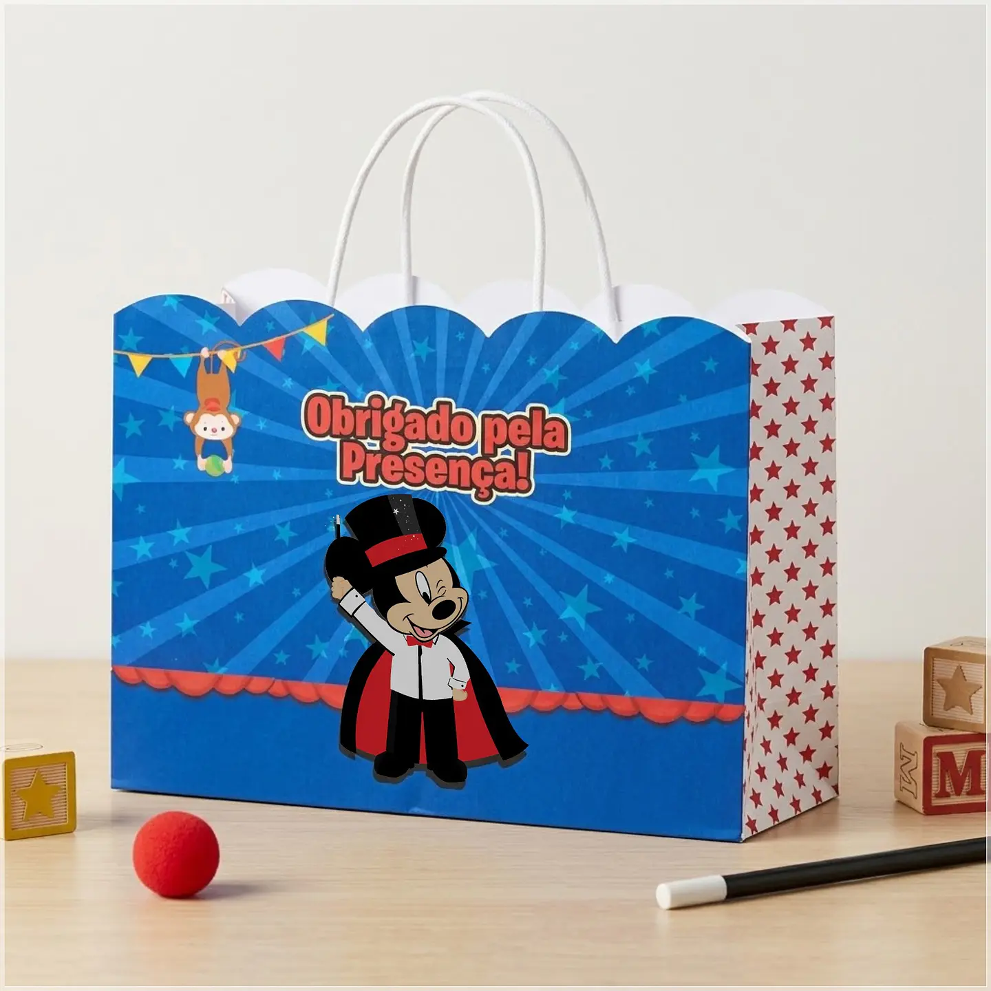 Arquivo de Corte Sacolinha Circo do Mickey 2 1