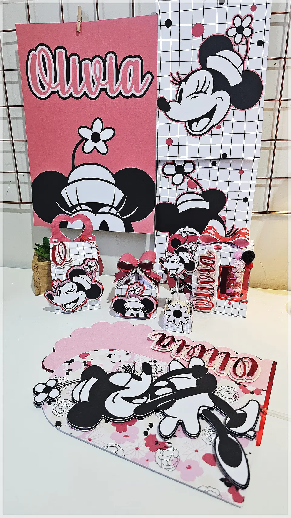Arquivo de Corte Kit Festa Minnie Vintage 1 1