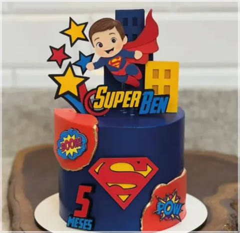 Arquivo de Corte Topo de Bolo Super Man Super Homem 13