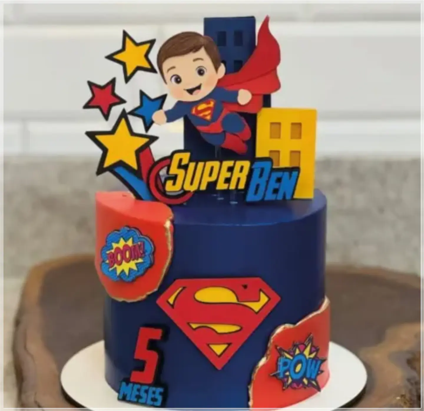Arquivo de Corte Topo de Bolo Super Man Super Homem 13 1