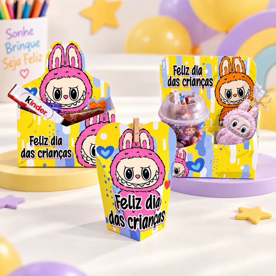 Arquivo de Corte Kit Combo Mimos Labubu Dia das Crianças 1 1
