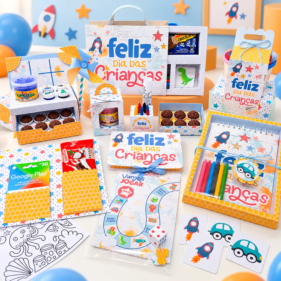 Arquivo de Corte Kit Combo Menino Dia das Crianças 3 1
