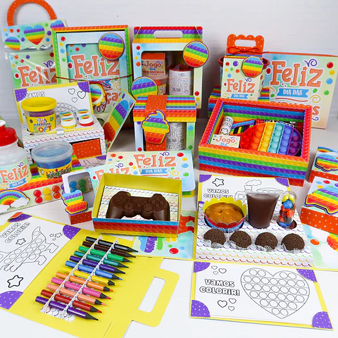Arquivo de Corte Kit Combo POP IT Dia das Crianças 2