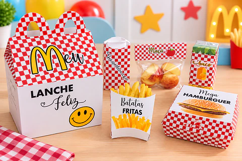 Arquivo de Corte Kit Combo Kit Lanche Feliz Dia das Crianças 2