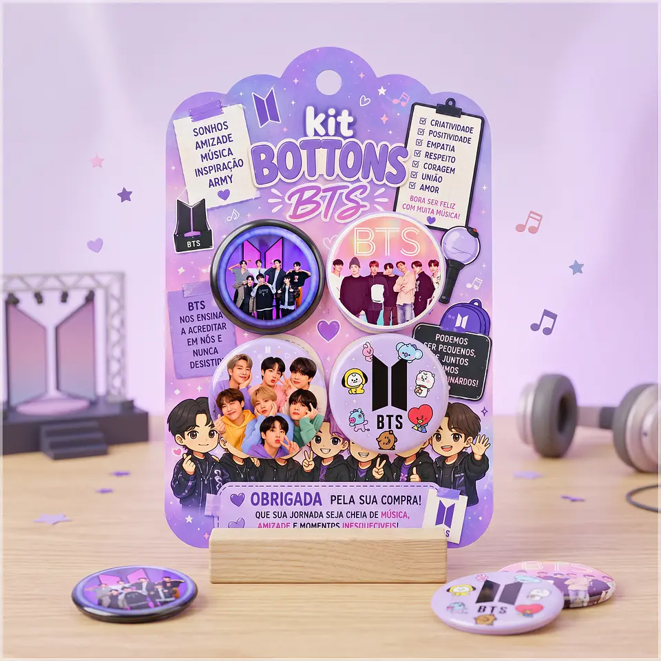 Arquivo de Corte Bottons K-Pop BTS 54 1