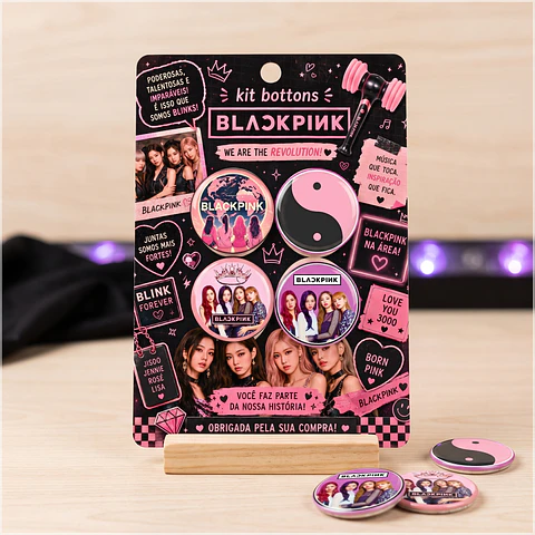 Arquivo de Corte Bottons K-Pop Black Pink 52