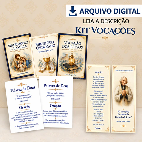 Encadernação - Kit Vocações