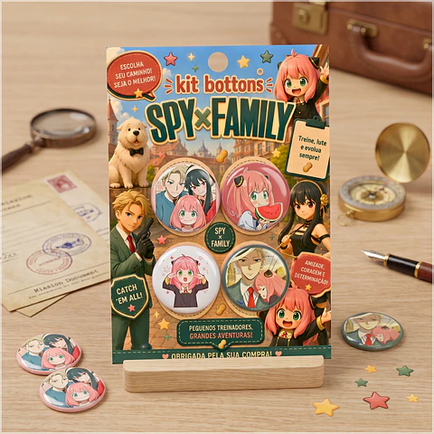 Arquivo de Corte Bottons Spy Family 60