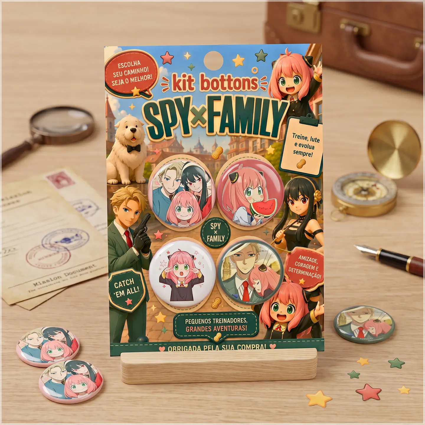Arquivo de Corte Bottons Spy Family 60 1