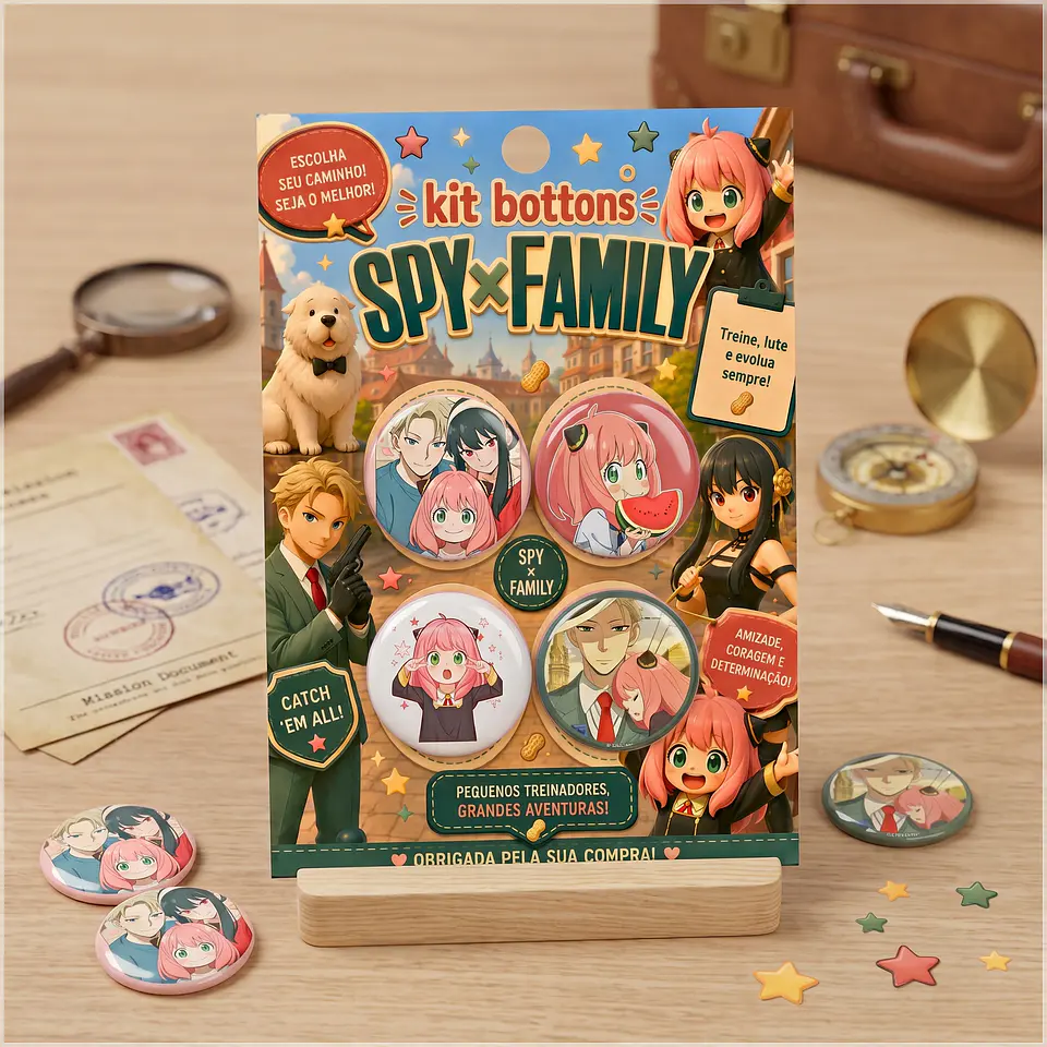 Arquivo de Corte Bottons Spy Family 60 1
