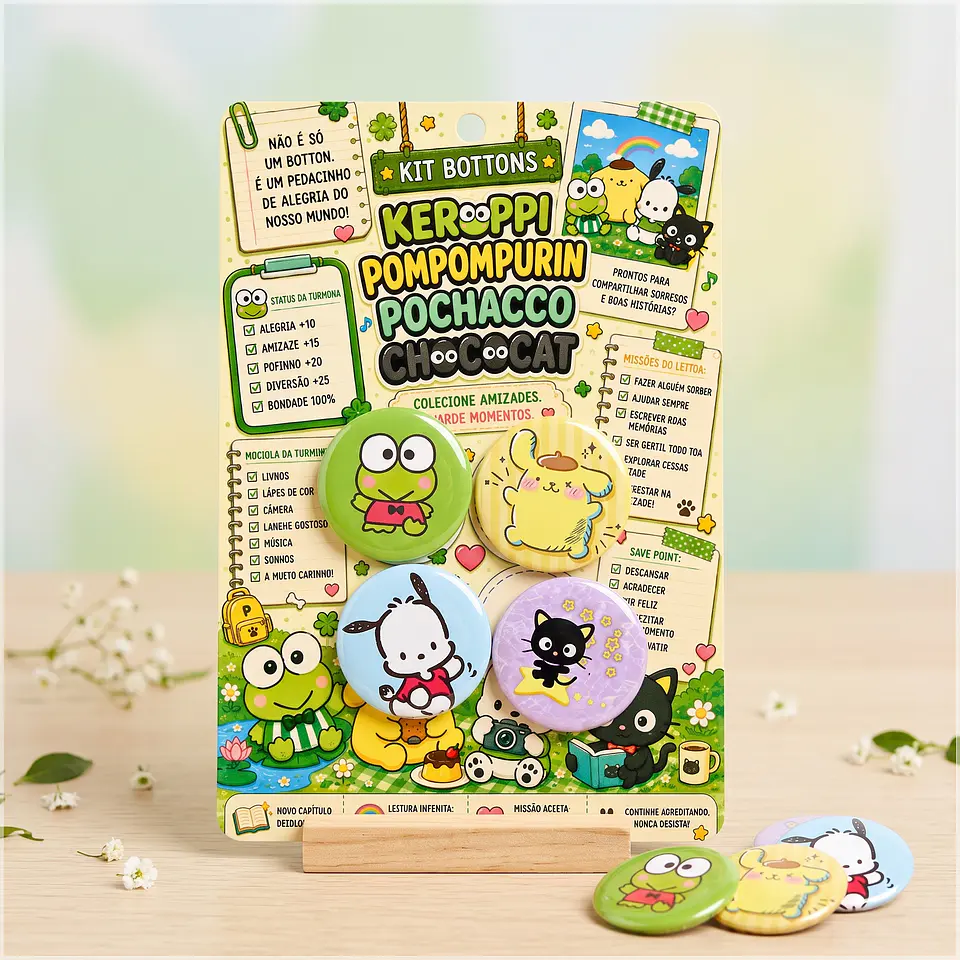 Arquivo de Corte Bottons Sanrio Personagens 59 1