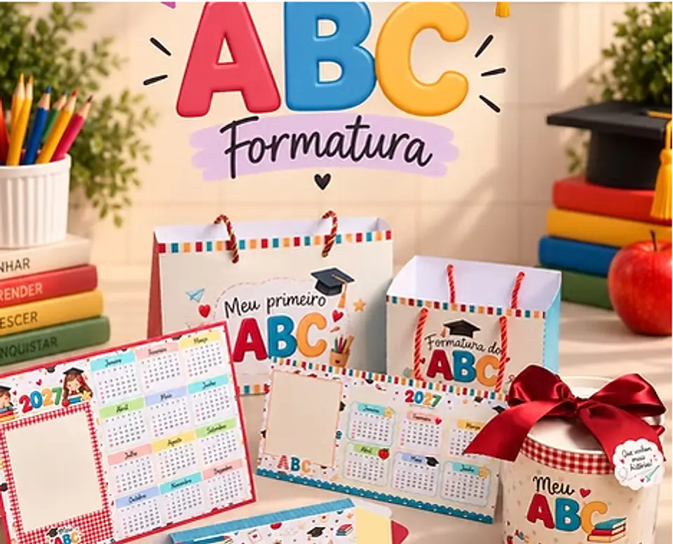 Arquivo de Corte Combo Kit Coleção Formatura ABC 2 1