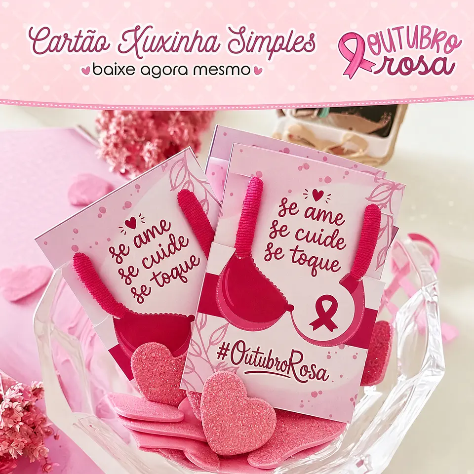 Arquivo de Corte Card Xuxinha Outubro Rosa 6 1
