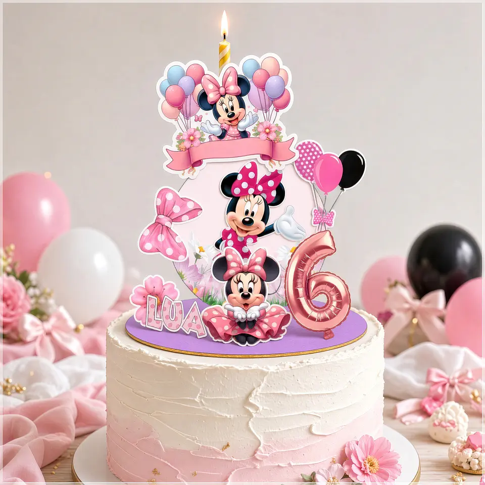 Arquivo de Corte Topo de Bolo Cenario Vela Minnie Rosa 1 1