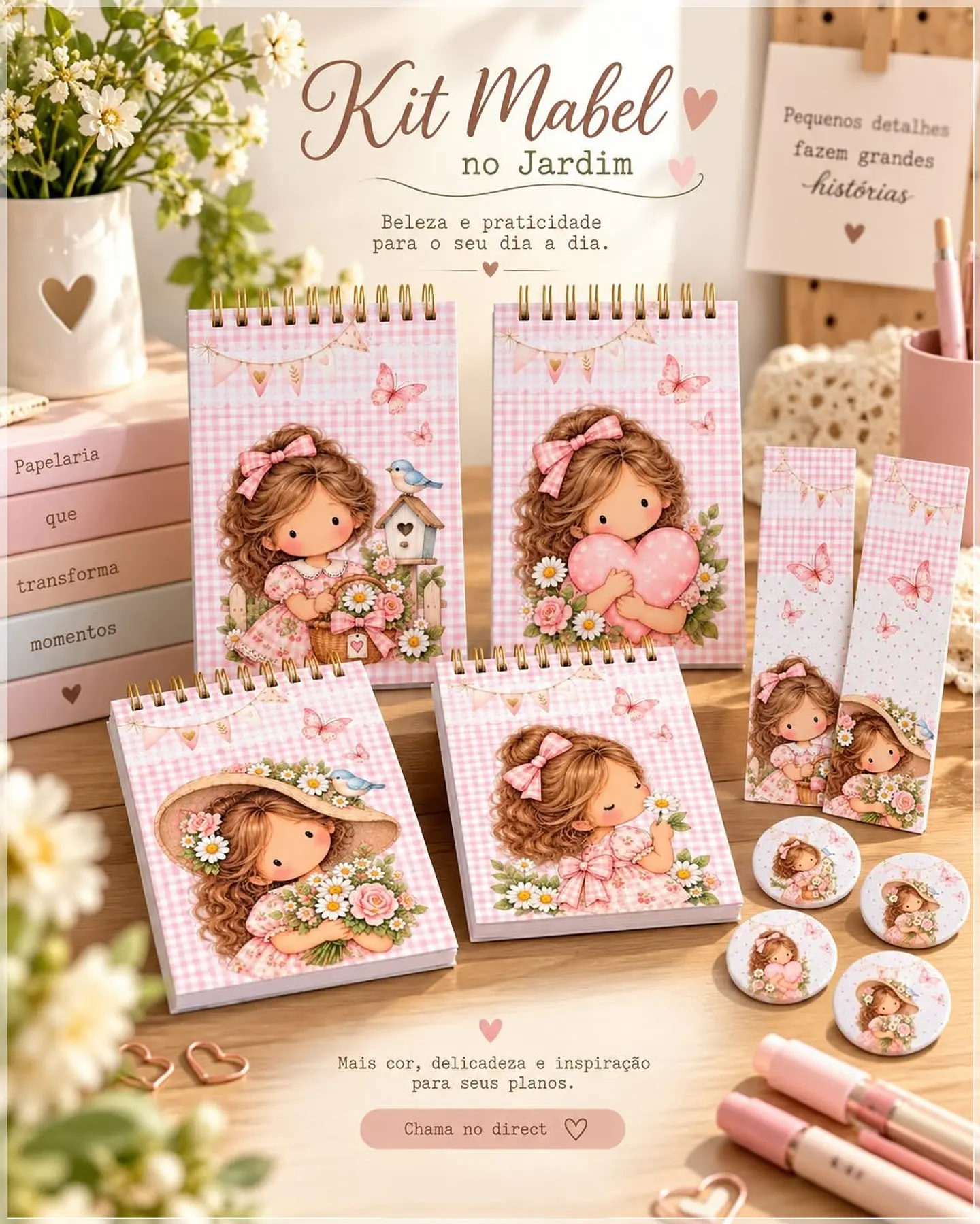 Encadernação - Coleção Bloquinho Mabel no Jardim 1