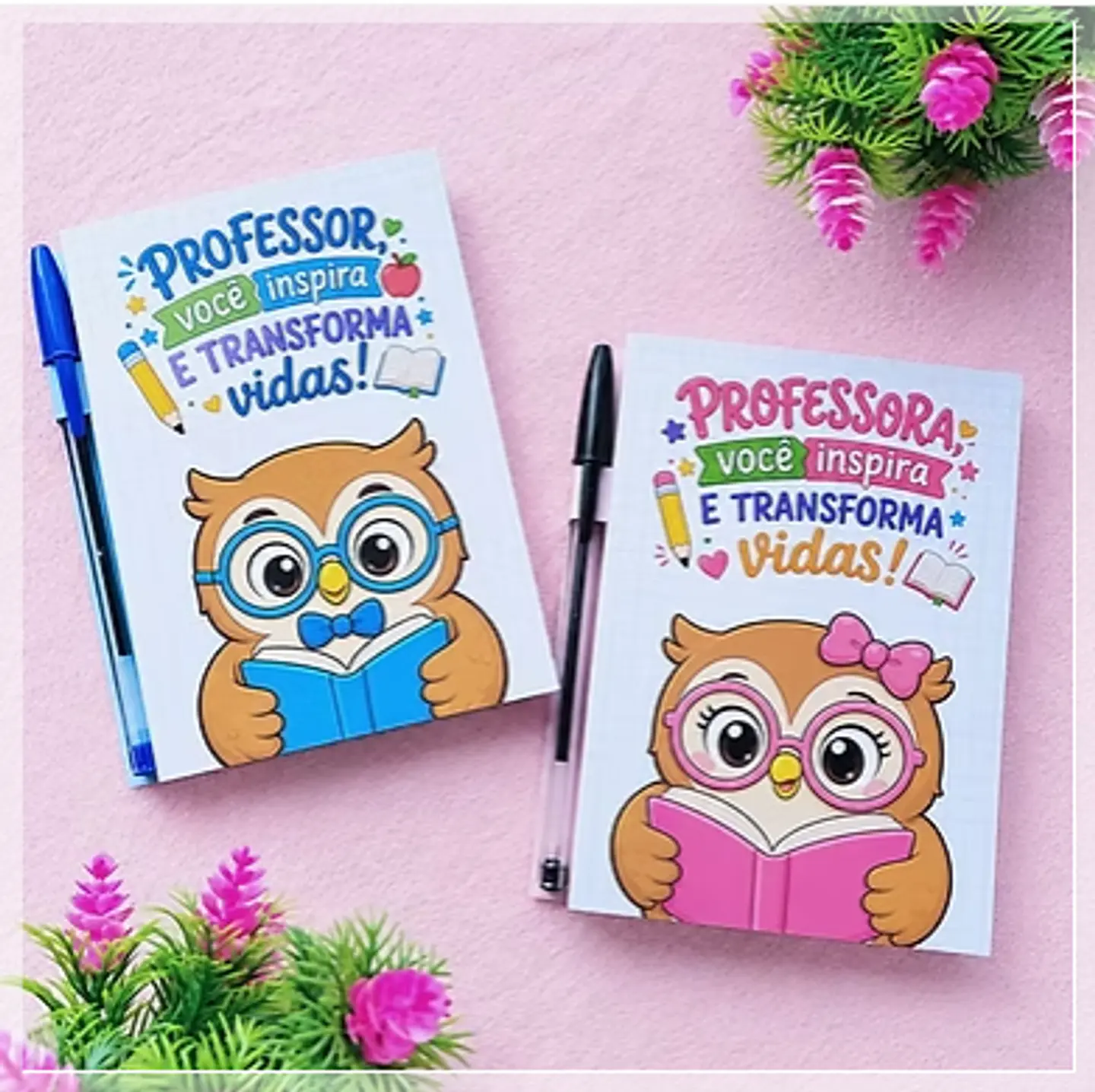 Encadernação - Bloquinho Porta Caneta Dia dos Professores 1