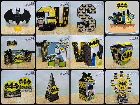 Arquivo de Corte Kit Festa Batman 18