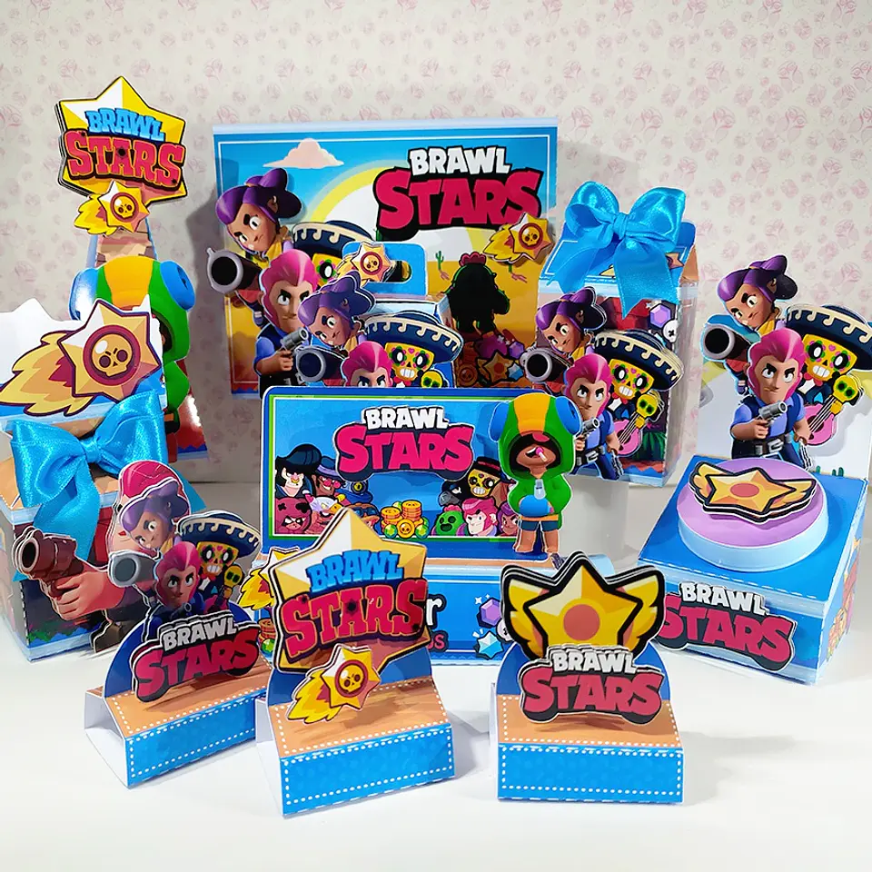 Arquivo de Corte Kit Festa Brawl Stars 6 1