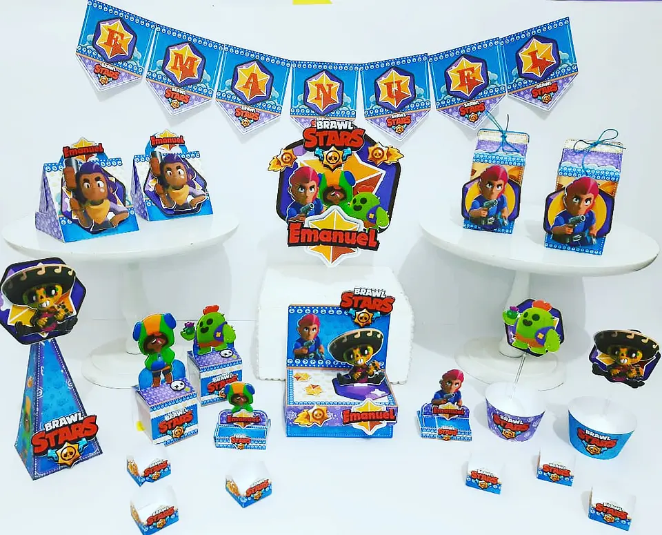 Arquivo de Corte Kit Festa Brawl Stars 3 1