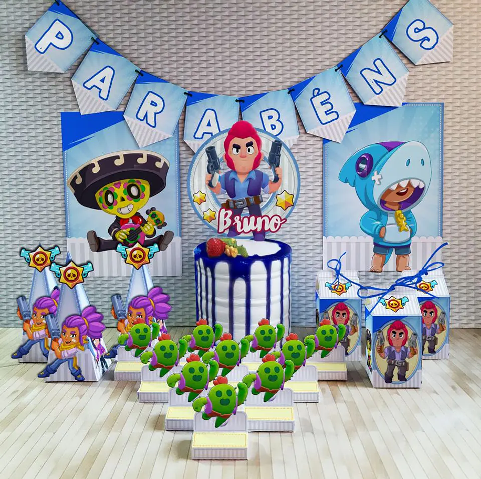Arquivo de Corte Kit Festa Brawl Stars 2 1