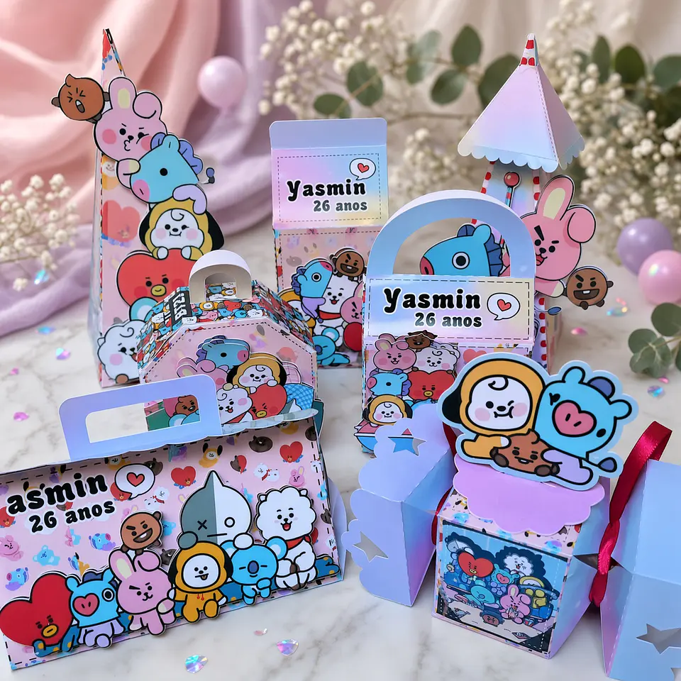 Arquivo de Corte Kit Festa BTS Bt21 2 1