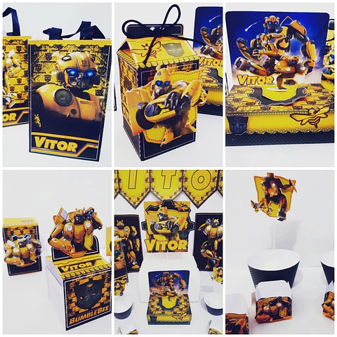 Arquivo de Corte Kit Festa Bumblebee 1