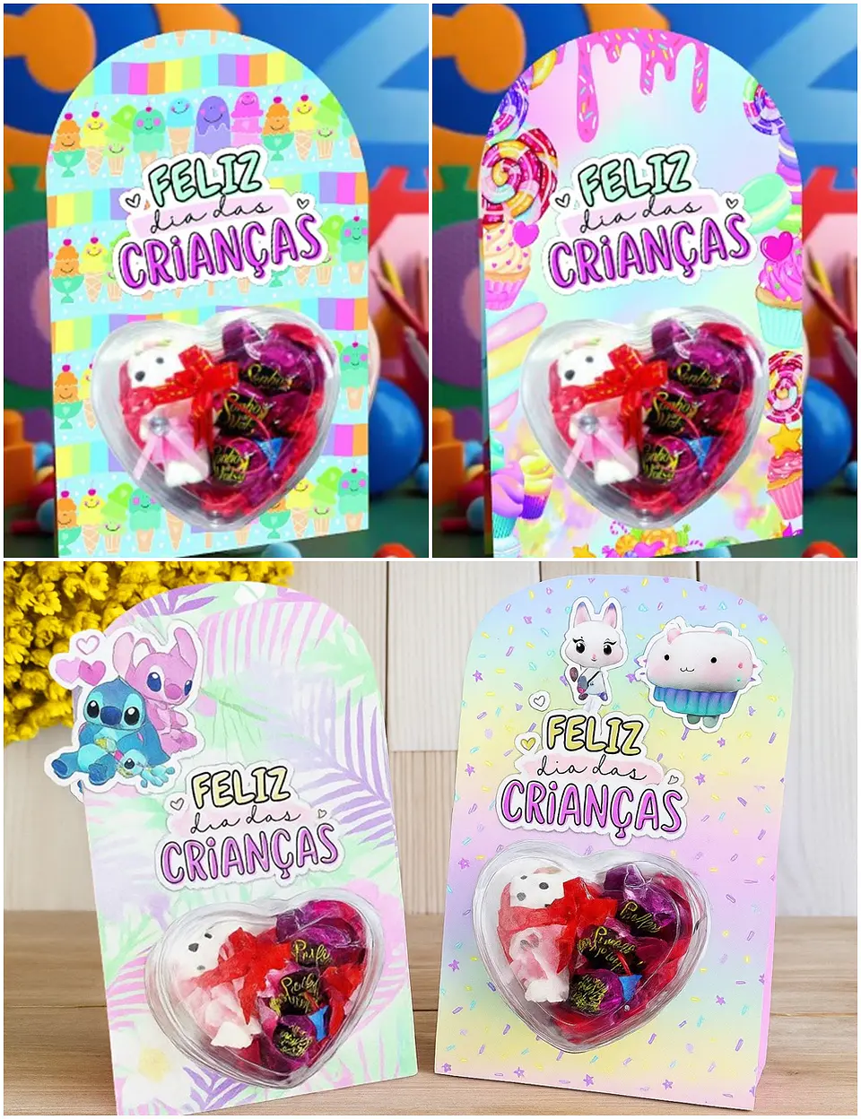 Arquivo de Corte Blister e Esferas Card Blister Coração Crianças Dia das Crianças 1 1
