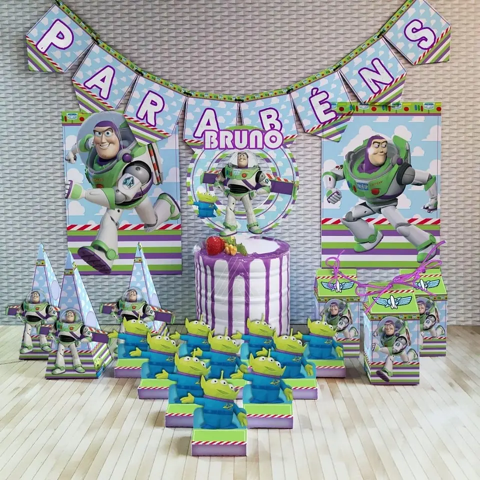 Arquivo de Corte Kit Festa Buzz Lightyear 2 1