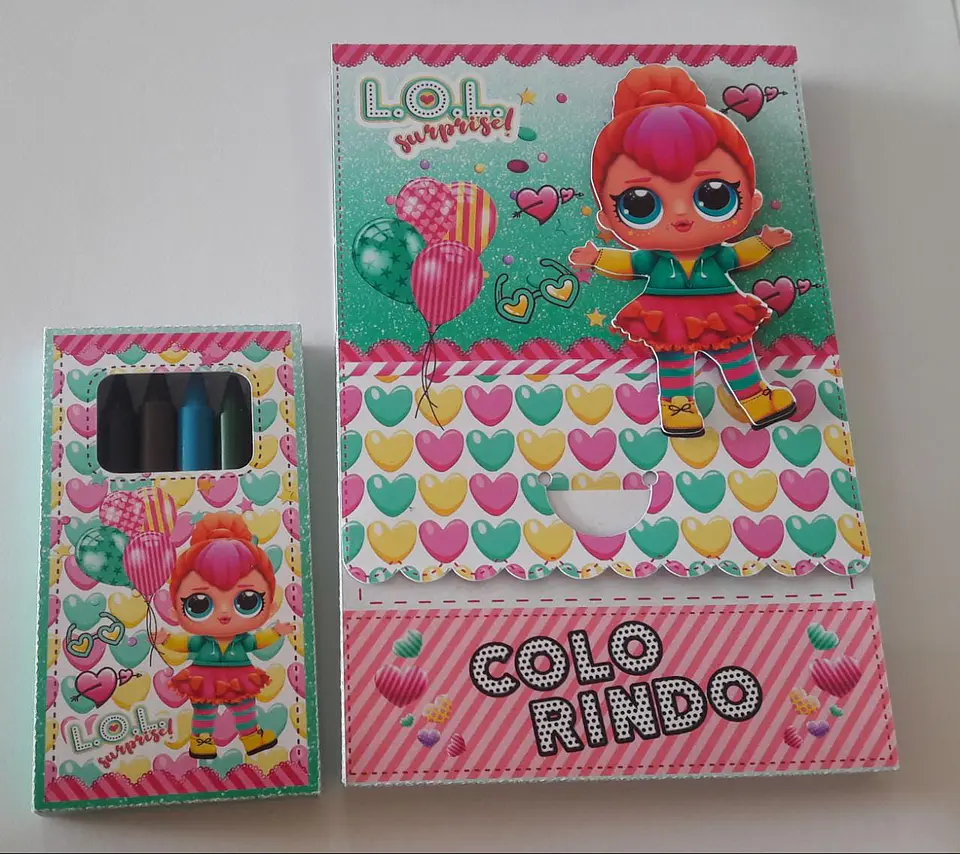 Arquivo de Corte Cx Diversão - Colorir Kit Colorir Bloquinho Dia das Crianças 4 1