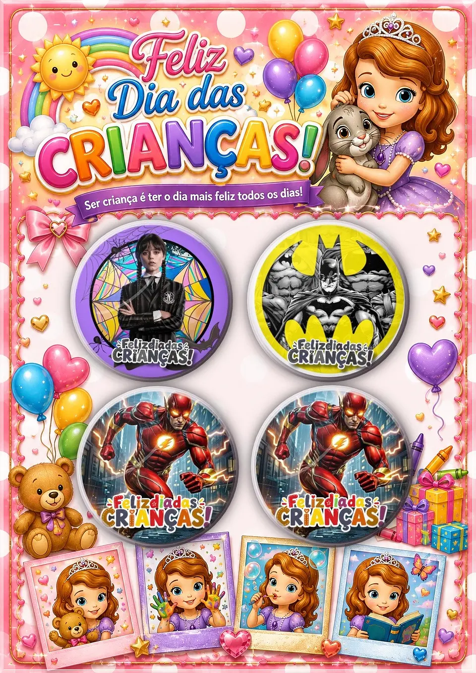 Arquivo de Corte Bottons Bottons Dia das Crianças 21 1