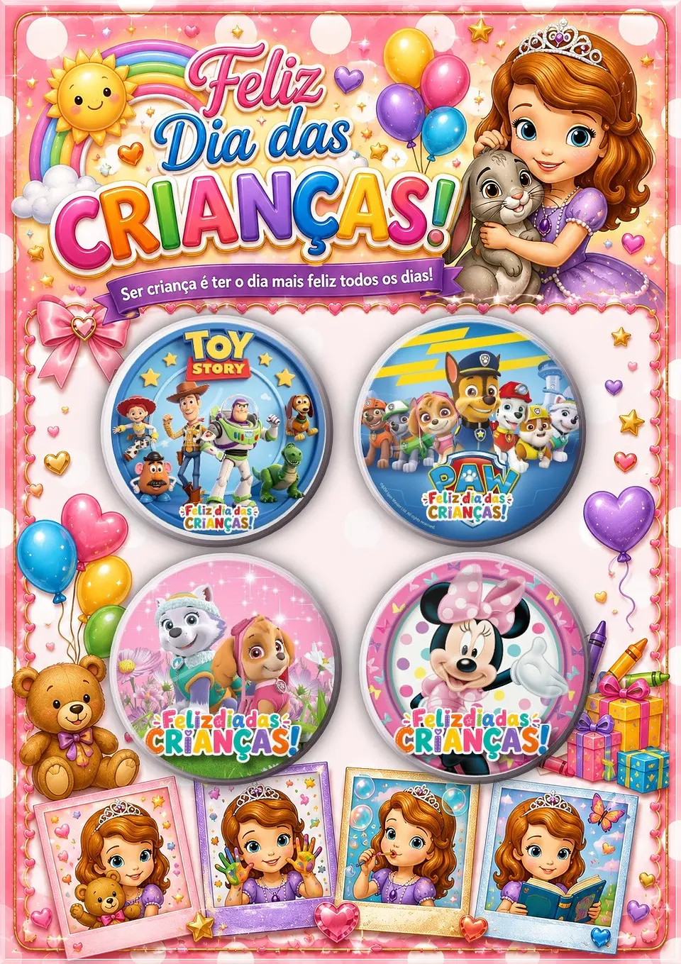 Arquivo de Corte Bottons Bottons Dia das Crianças 19 1